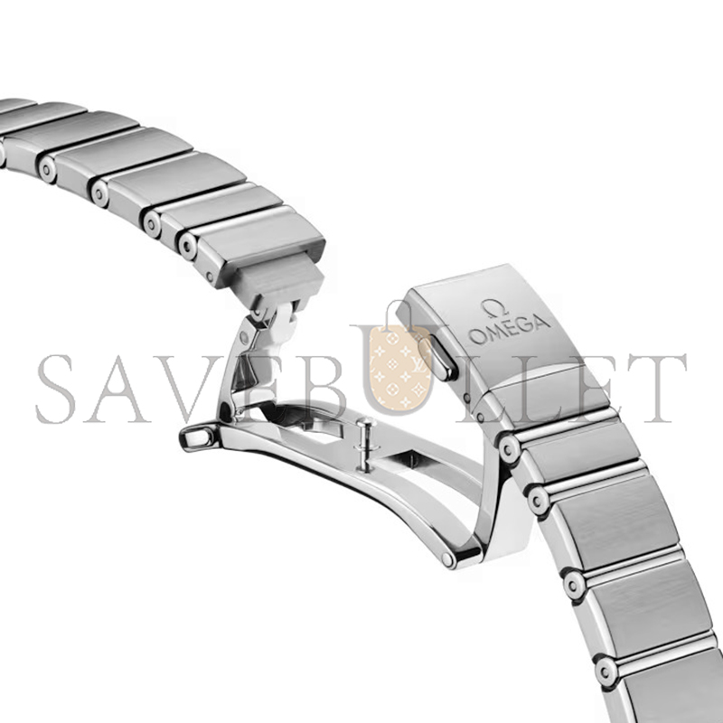 0me*ga constellation 28 mm, steel on steel 131.10.28.60.52.001